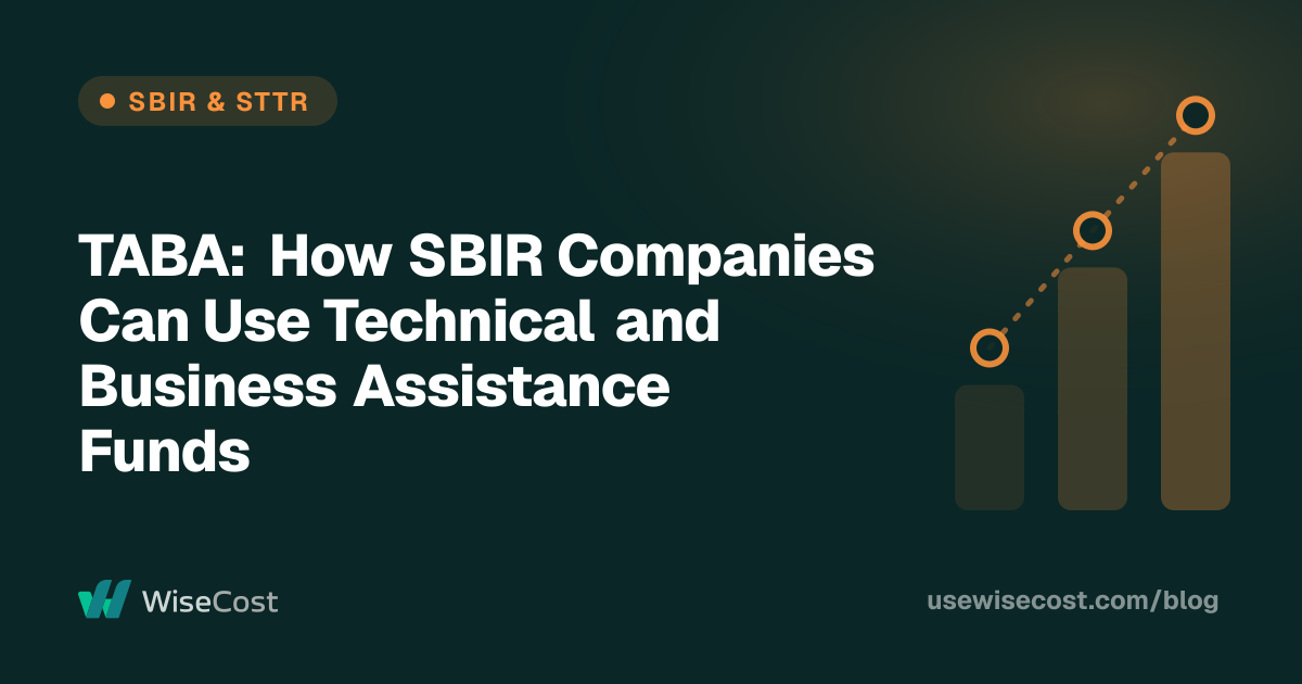 TABA: How SBIR Companies Can Use Technical and Business Assistance Funds
