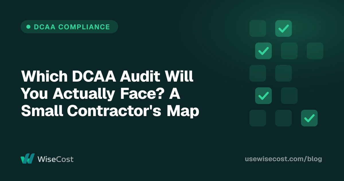 Which DCAA Audit Will You Actually Face? A Small Contractor's Map